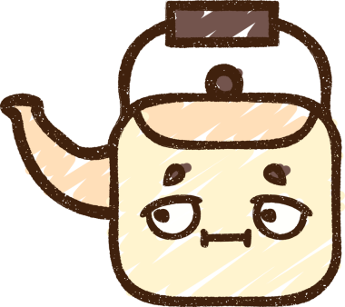 Bir insan tarafından çizilen Kettle Tebeşiri