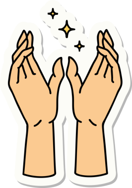 Bir insan tarafından çizilmiş geleneksel bir dövme stili.