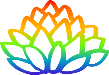 gökkuşağı gradyan çizgi çizimi bir insan tarafından çizilmiş yaprak yığını