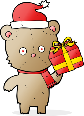 Bir insan tarafından çizilmiş bir oyuncak ayı.