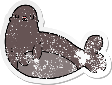 Bir insan tarafından çizilmiş karikatür mührü.