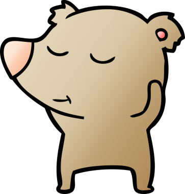 Bir insan tarafından çizilmiş bir çizgi film karakteri.