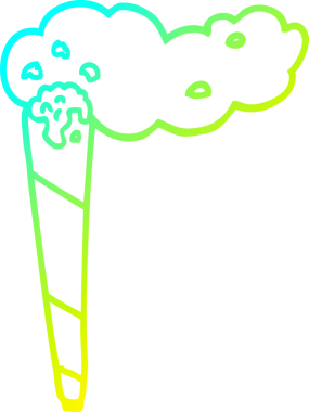 Bir insan tarafından çizilmiş bir marihuana karikatürü çizimi