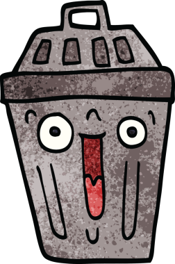 Bir insan tarafından çizilmiş karalama çöplüğü.