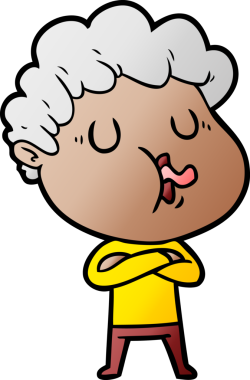 Bir insan tarafından çizilmiş çizgi film şarkıcısı.