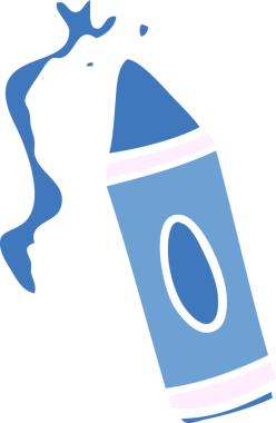 Bir insan tarafından çizilmiş pembe renkli bir karikatür.