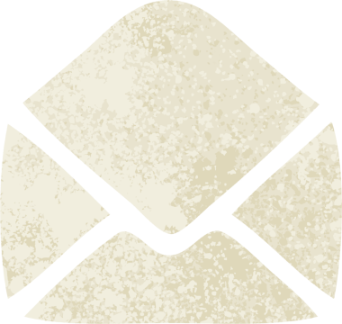 Bir insan tarafından çizilmiş kağıt zarfın retro çizim tarzı karikatürü