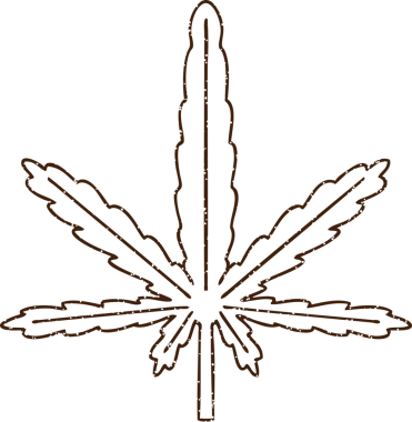 Bir insan tarafından çizilmiş Kenevir Yaprağı Kömür Çizimi