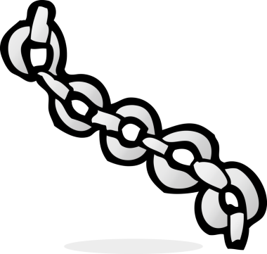 bir insan tarafından çizilmiş karikatür zinciri