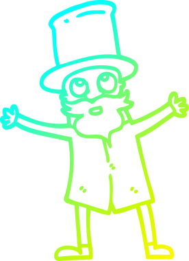 Bir insan tarafından çizilmiş bir Viktorya dönemi çizgi roman çizimi.