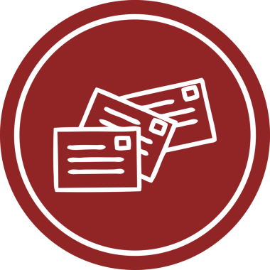 Bir insan tarafından çizilmiş dairesel simge yığını