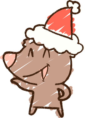 Bir insan tarafından çizilmiş Noel Ayısı Tebeşiri