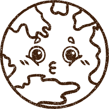 Bir insan tarafından çizilen Dünya Kömürü Gezegeni