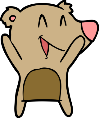 Bir insan tarafından çizilmiş bir çizgi film karakteri.