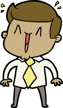 Bir insan tarafından çizilmiş mutlu bir adam.