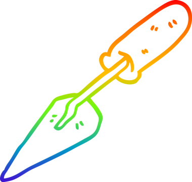 gökkuşağı gradyan çizgi çizimi bir insan tarafından çizilmiş bir mala