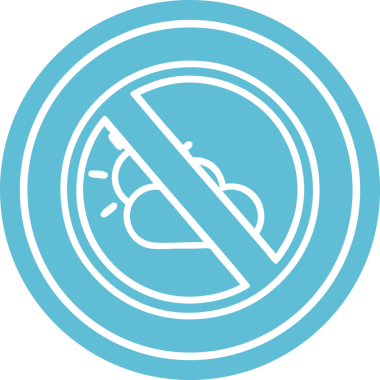 Bir insan tarafından çizilmiş hava durumu dairesel simgesi yok