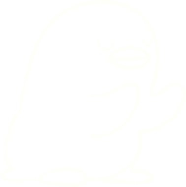 Bebek Penguen Tebeşiri Bir insan tarafından çizilmiş