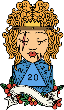 Retro Dövme Tarzı İnsan Barbarlığı Bir insan tarafından çizilmiş 20 zar ile