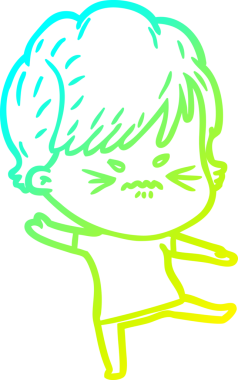 Bir insan tarafından çizilmiş karikatür çizimi.