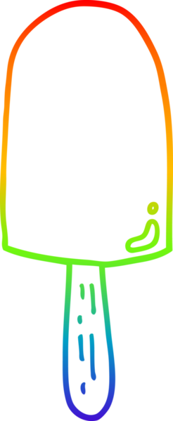 gökkuşağı gradyanı çizimi bir insan tarafından çizilmiş bir lolipop