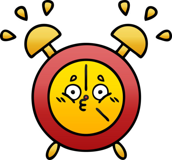 Bir insan tarafından çizilmiş alarm saatinin gölgeli çizimi