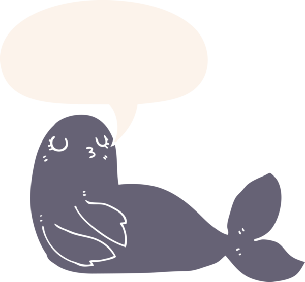 bir insan tarafından çizilmiş, konuşma baloncuklu karikatür mührü.