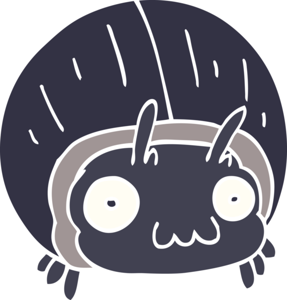 karikatür bir insan tarafından çizilmiş dev bir böcek