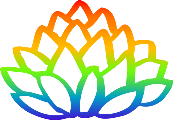 gökkuşağı gradyan çizgi çizimi bir insan tarafından çizilmiş yaprak yığını