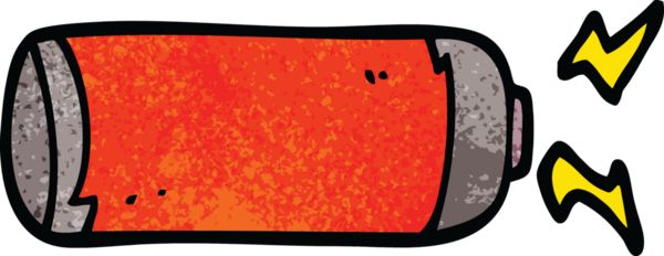 Bir insan tarafından çizilmiş karalama bataryası.