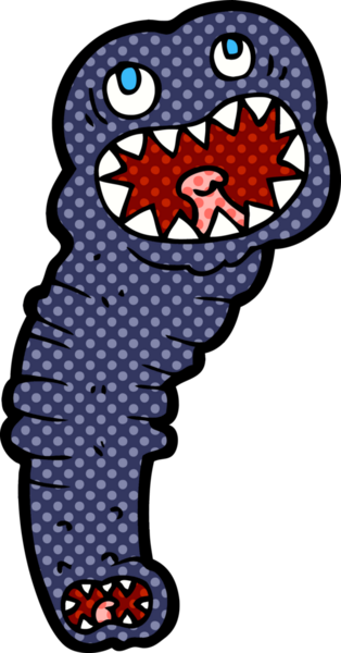 bir insan tarafından çizilmiş karikatür sülüğü