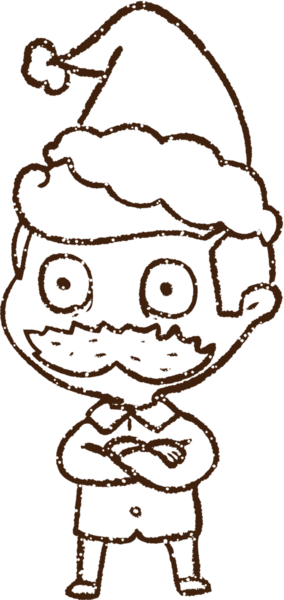 Bir insan tarafından çizilen neşeli Kömür Dostu