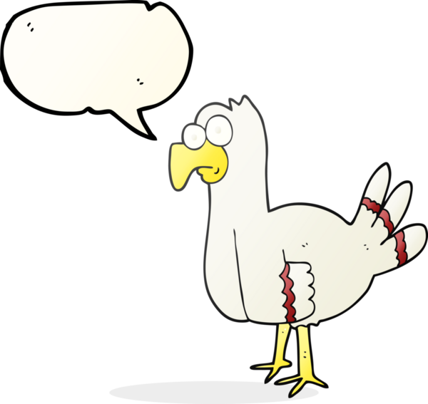 Bir insan tarafından çizilmiş serbest konuşma balonu karikatür kuşu