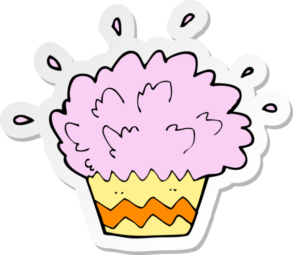 Bir insan tarafından çizilmiş patlayan bir karikatür etiketi.