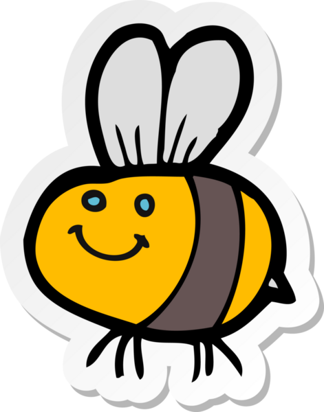 Bir insan tarafından çizilmiş çizgi film etiketi.