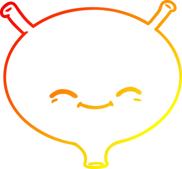 Bir insan tarafından çizilmiş sıcak çizgi çizgili bir mesane.