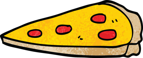 Bir insan tarafından çizilmiş karalama pizzası.