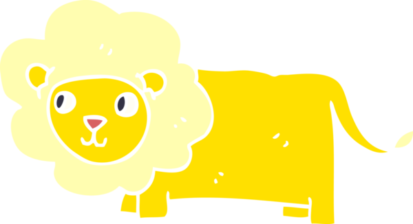 karikatür mutlu aslan bir insan tarafından çizilmiş