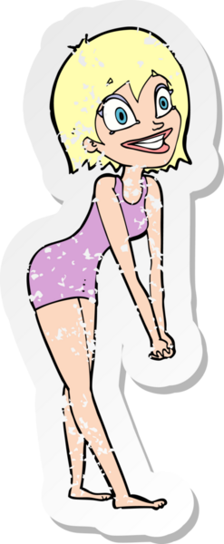 Bir insan tarafından çizilmiş heyecanlı bir karikatürün gerilimli yapıştırması.