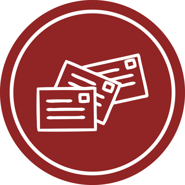 Bir insan tarafından çizilmiş dairesel simge yığını