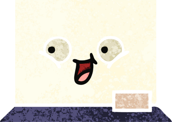 Bir insan tarafından çizilmiş beyaz bir panonun retro çizim tarzı karikatürü