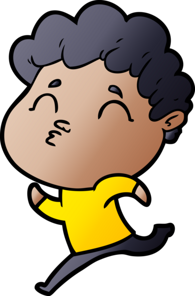 Çizgi film adamı somurtuyor Bir insan tarafından çizilmiş