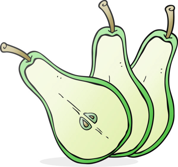 Bir insan tarafından çizilmiş el yazısıyla çizilmiş armut.