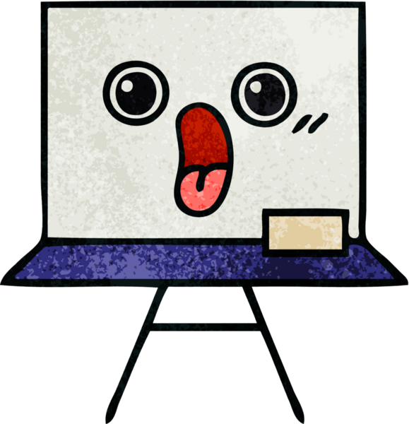 Bir insan tarafından çizilmiş beyaz bir panonun retro grunge desen karikatürü