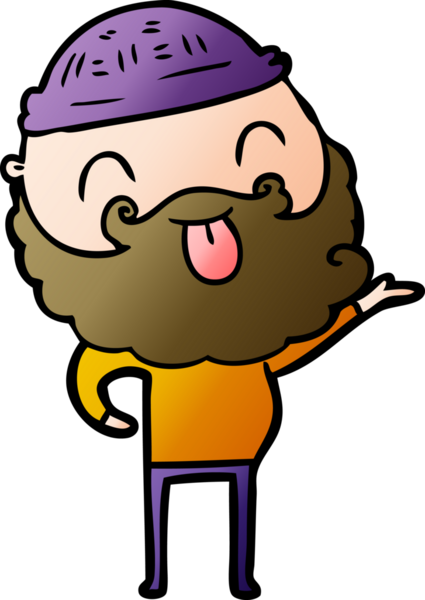 Bir insan tarafından çizilmiş sakallı bir adam.