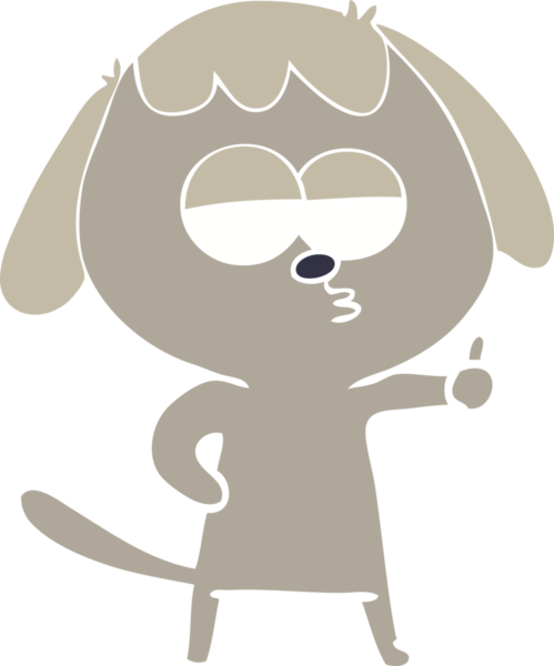 Bir insan tarafından çizilmiş düz renkli çizgi film.