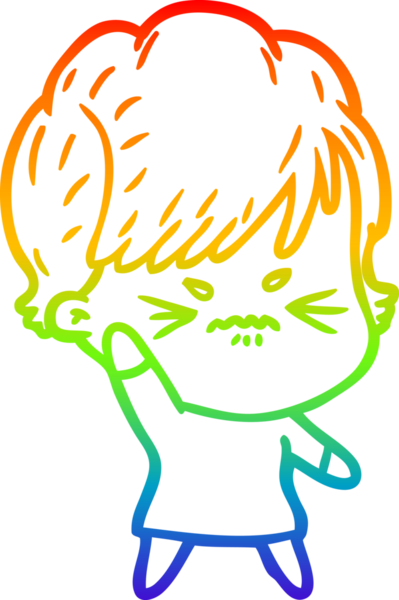 Bir insan tarafından çizilmiş karikatür çizimi.