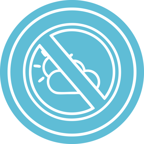 Bir insan tarafından çizilmiş hava durumu dairesel simgesi yok