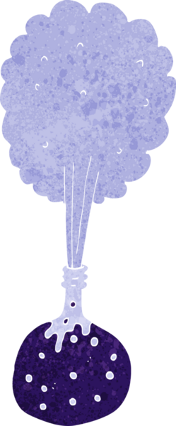 bir insan tarafından çizilmiş karikatür bilim deneyi