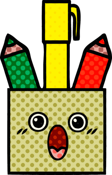 Bir insan tarafından çizilmiş bir kalem kapının çizgi roman stili